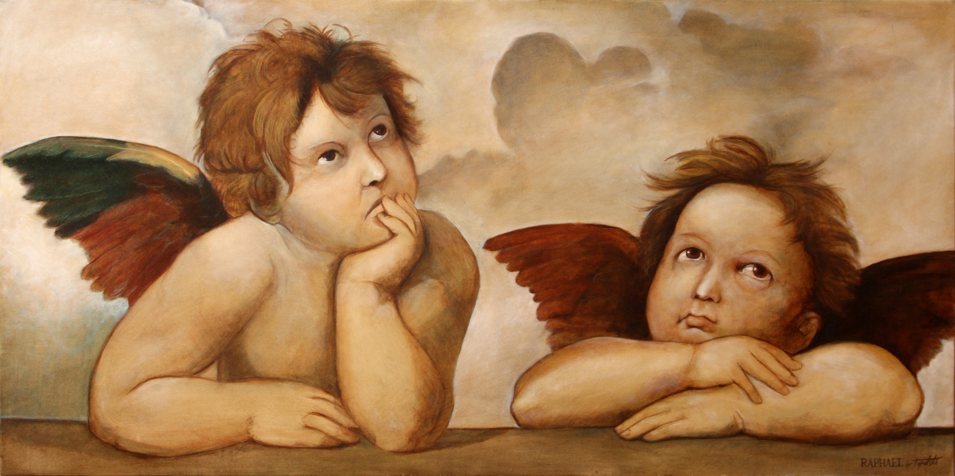 Картина два ангела Леонардо да Винчи