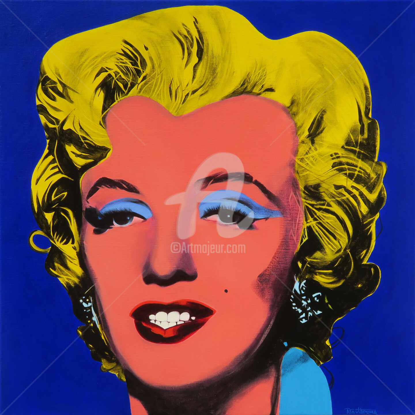 Marilyn Dapres Andy Warhol Peinture Par Régine Guthmann Artmajeur 4723