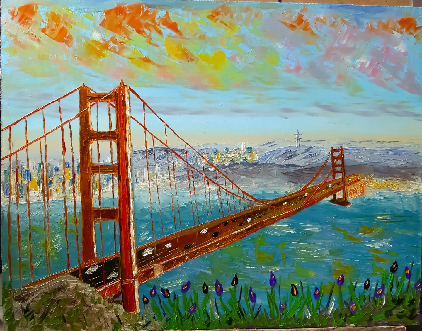 Картина золотые ворота Сан Франциско