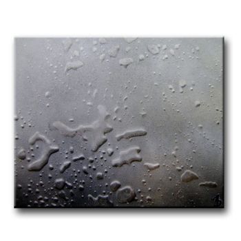 Painting titled "Pluie" by Zad, Original Artwork