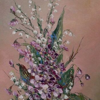 "Spring Flowers" başlıklı Tablo Ioan Rosca tarafından, Orijinal sanat, Petrol