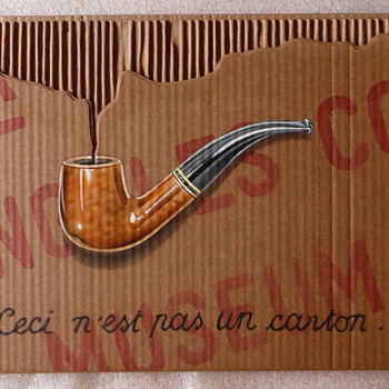 "Magritte: la trahis…" başlıklı Tablo 2mé / Blondeau tarafından, Orijinal sanat, Hava fırçası