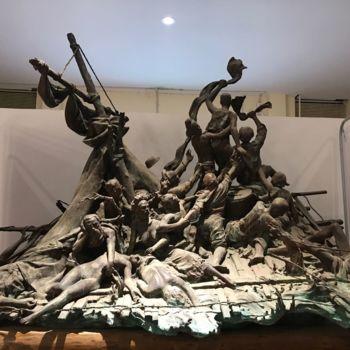 Sculpture intitulée "《再见经典》" par Shuai Wang, Œuvre d'art originale, Bronze