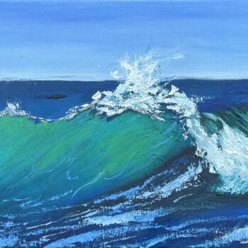 Pintura titulada "The sea is calling" por Tatiana Bukhteeva, Obra de arte original, Oleo Montado en Bastidor de camilla de m…