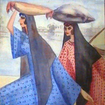 Painting titled "untitled" by Maged Abdel Fattah, Original Artwork