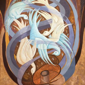 Pittura intitolato "The Storm" da Abdelrahman Shamieh, Opera d'arte originale, Acrilico