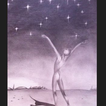 Disegno intitolato "Galaxies.jpg" da Abygala, Opera d'arte originale, Matita