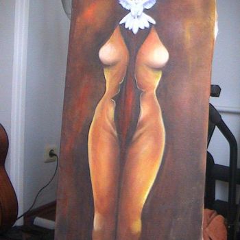 Картина под названием "Bird Woman" - Alper Celebi, Подлинное произведение искусства