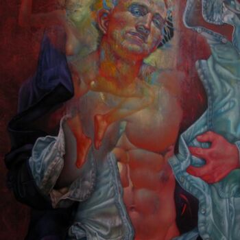 Painting titled "Metaextase I" by Adalberto Miguez, Original Artwork, Oil