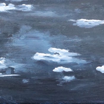 Painting titled "Ocean or Sky ." by Adam Spinosa, Original Artwork, Acrylic