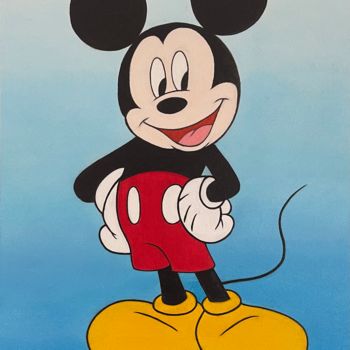 Картина под названием "Mickey Mouse" - Adela Izabela Ștefan, Подлинное произведение искусства, Масло