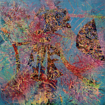 Pittura intitolato "MindPage 23" da Aditi Chakravarty, Opera d'arte originale, Acrilico