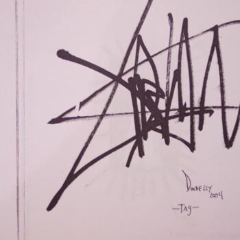 Dibujo titulada "tag" por Adrian Dordelly, Obra de arte original