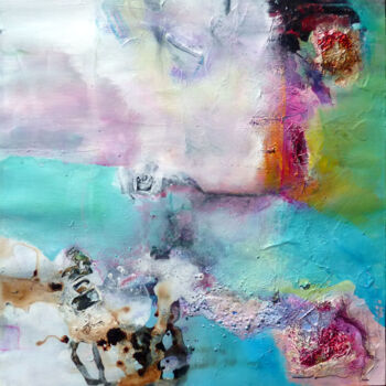 Painting titled "Eternal Purity" by Séverine Maigre (AERIN m.), Original Artwork, Acrylic Mounted on Other rigid panel