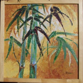 제목이 "Bambou"인 미술작품 Anne-Frédérique Ferret로, 원작, 기름