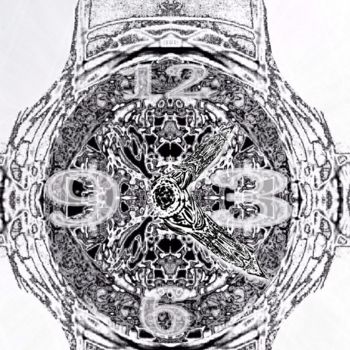 Drawing titled "CLOCK OF PLANET ( S…" by Ageykinjewelry  It"S  Good Brand 17", Original Artwork, Pencil