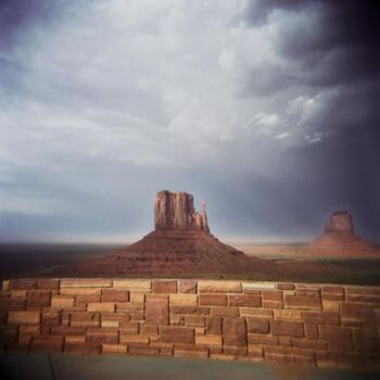 Fotografie getiteld "Tempête de sable su…" door Agnès M, Origineel Kunstwerk, Film fotografie