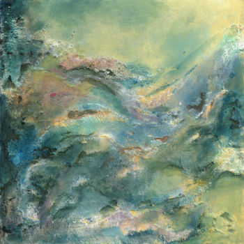 Pintura titulada "vague" por Agnes Rolin, Obra de arte original