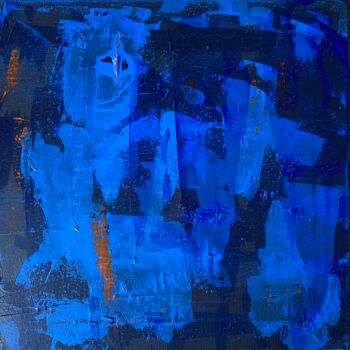 Painting titled "Dans le bleu" by Sophie Agogué, Original Artwork, Acrylic