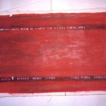 Pintura titulada "sangre" por Agualicia, Obra de arte original, Oleo