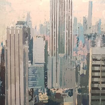 제목이 "Skyline in New York."인 미술작품 Agus Vaquero로, 원작, 아크릴