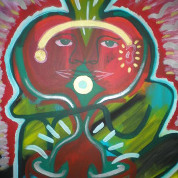 Painting titled "Alma Gémea" by Sónia Rocha, Original Artwork, Acrylic