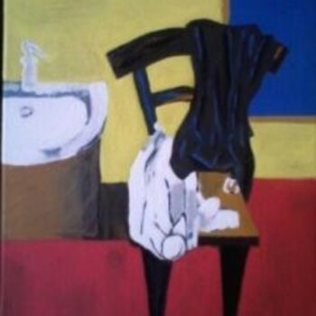 Peinture intitulée "Chaise" par Aïssétou Sako, Œuvre d'art originale