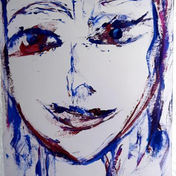 Malerei mit dem Titel "Marianne" von Akila Dahache, Original-Kunstwerk, Acryl