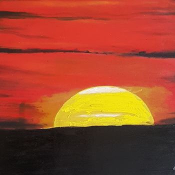 sunset paintings in watercolor