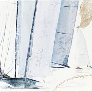 Peinture intitulée "Championnats de Nor…" par Alain Abramatic, Œuvre d'art originale, Huile Monté sur Châssis en bois