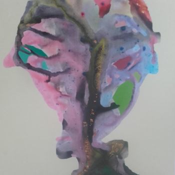 Peinture intitulée "Le bouquet emballé" par Alain Baye, Œuvre d'art originale