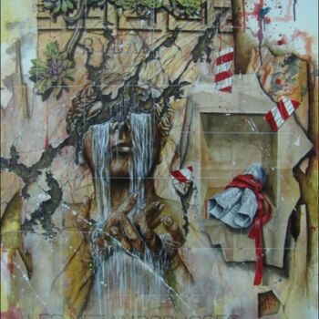 Painting titled "Byblis" by Alain Campello, Original Artwork, Oil