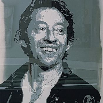 Pintura intitulada "GAINSBOURG" por Alain Louiset, Obras de arte originais, Tinta spray