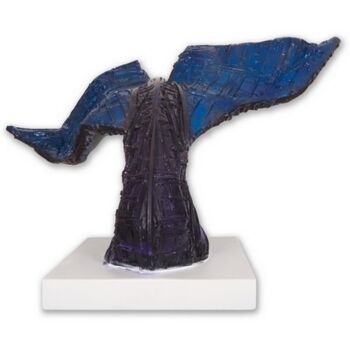 Sculpture titled "Whale Tail" by Alain Louiset, Original Artwork, Plastic
