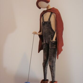 Rzeźba zatytułowany „yo-yo” autorstwa Alberto Kissola, Oryginalna praca, Żywica
