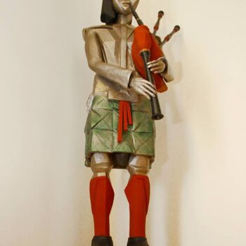 Sculpture titled "Gaita-de-foles" by Alberto Kissola, Original Artwork, Other