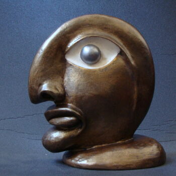 Skulptur mit dem Titel "Olho de Hórus" von Alberto Kissola, Original-Kunstwerk, Andere