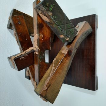 Sculpture titled "Prechaotic #7" by Alberto Simões De Almeida, Original Artwork, Wood