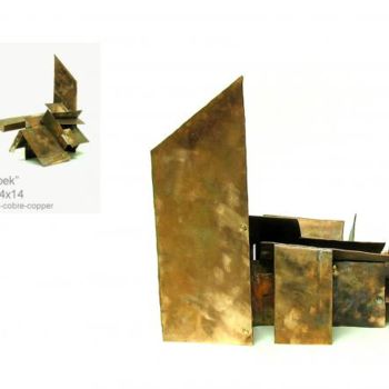 Escultura titulada "aterpek" por Alberto Torres Ayerdi, Obra de arte original, Metales