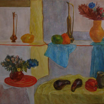 绘画 标题为“Цветы и плоды” 由Алексей Филиппов, 原创艺术品