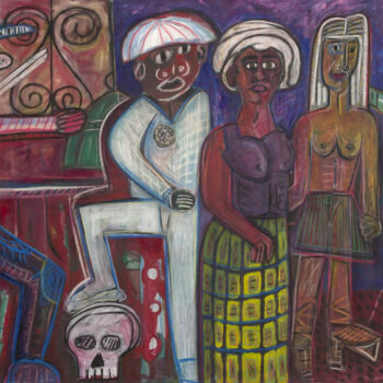 Pintura titulada "Iniciación "Initiat…" por Alejandro Alexis García Núñez, Obra de arte original, Acrílico