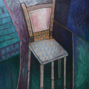Pittura intitolato "La Silla "The Chair"" da Alejandro Alexis García Núñez, Opera d'arte originale, Acrilico