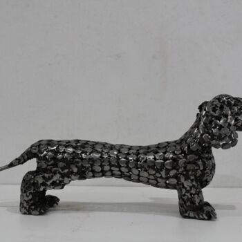 Sculpture titled "CHICHO" by Alejandro Henriksen, Original Artwork, Metals