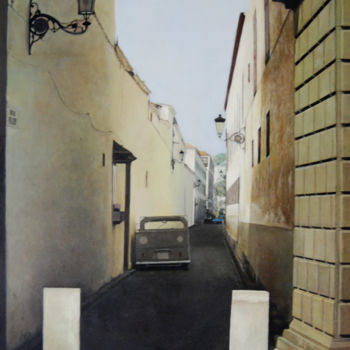Pintura intitulada "calle-del-agua.jpg" por Alejandro Fajardo, Obras de arte originais