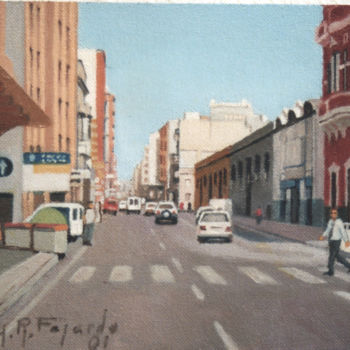 Peinture intitulée "calle-venegas.jpg" par Alejandro Fajardo, Œuvre d'art originale
