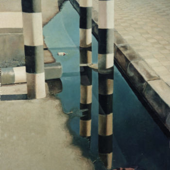 Pintura titulada "tubos-y-charco.jpg" por Alejandro Fajardo, Obra de arte original