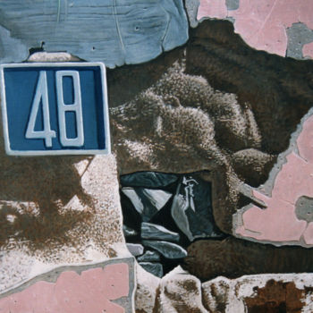 Pittura intitolato "numero-48-ii.jpg" da Alejandro Fajardo, Opera d'arte originale