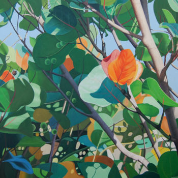 Malerei mit dem Titel "hojas-grandes.jpg" von Alejandro Fajardo, Original-Kunstwerk