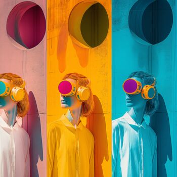 Digital Arts με τίτλο "Identity Spectra -…" από Aleksandra Rowicka, Αυθεντικά έργα τέχνης, Εικόνα που δημιουργήθηκε με AI