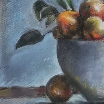 Painting titled "Pomarańcze" by Aleksandra W, Original Artwork, Pastel